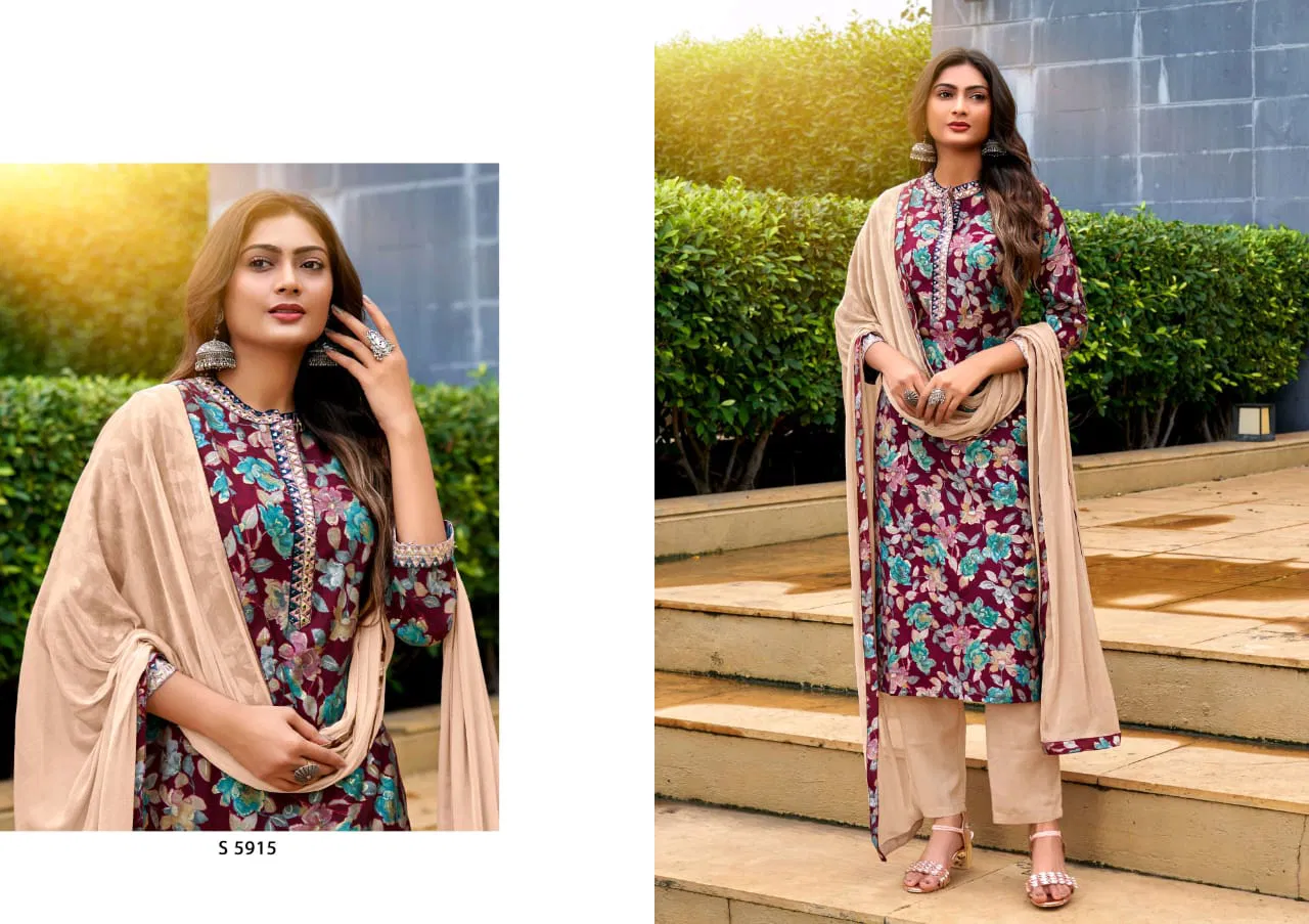 Kanchana By Sbs Modal Chanderi Kurti With Bottom Dupatta Suppliers In India